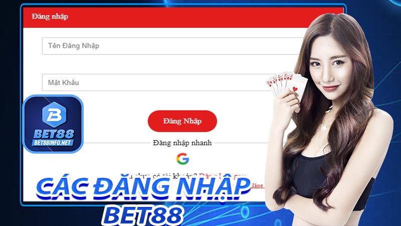 Hướng dẫn đăng nhập bet88 với các bước chi tiết